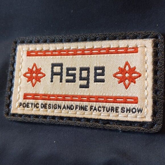 Asge Brand Black and White Roomy Backpack  School College Work Commute Shopping - Picture 2 of 14